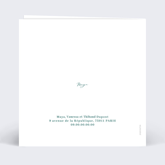 Faire-part Naissance Herbarium