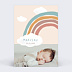Faire part naissance Nuage Arc-en-ciel Recto