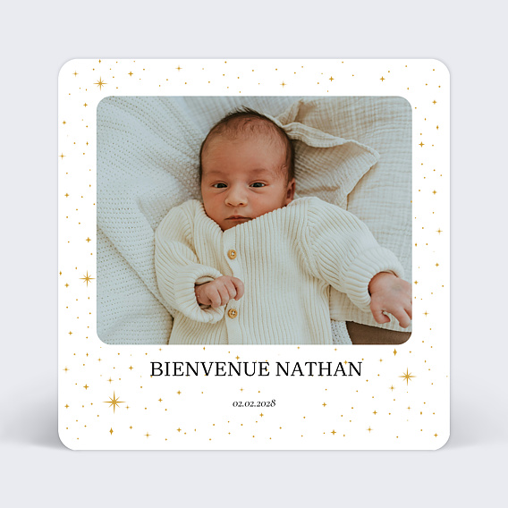 Faire part naissance Bébé Etoile