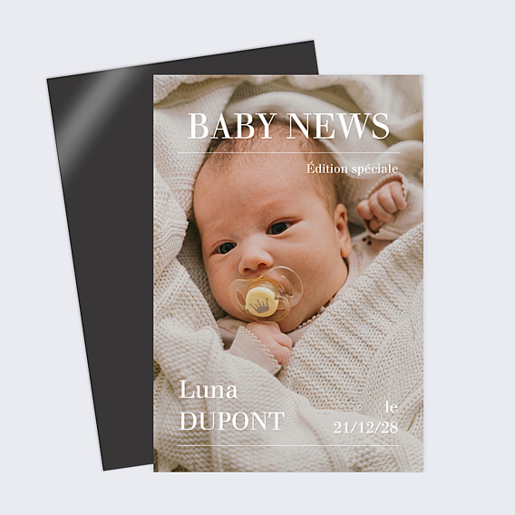 Faire-part Naissance Magazine