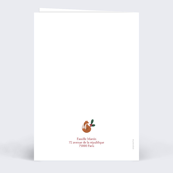 Faire part naissance Forêt Merveilleuse Verso