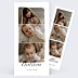 Faire-part Naissance Triptyque Moderne