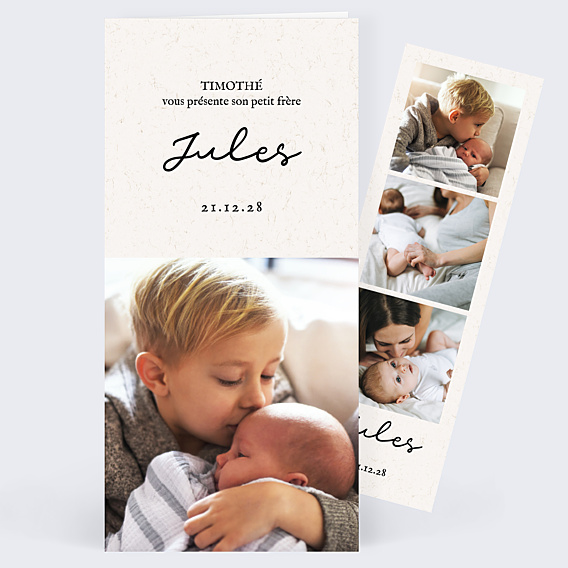 Faire-part Naissance Mon petit frère