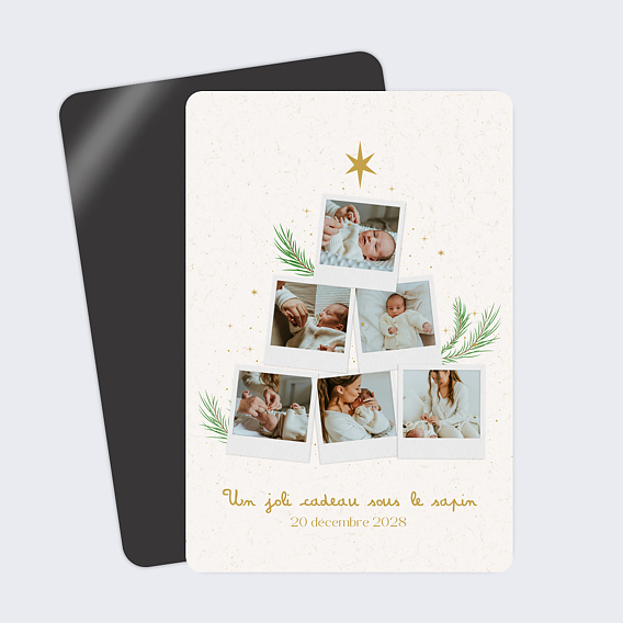 Faire part naissance Bébé Noël