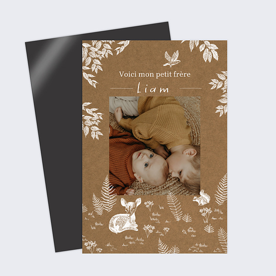 Faire part naissance Crayon Bébé