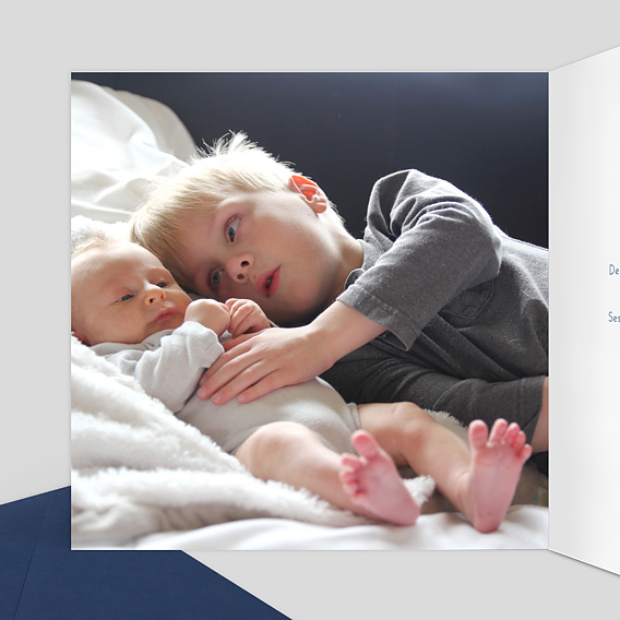 Faire part naissance Chic Intérieur Gauche