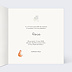 Faire part naissance Couronne renard Intérieur Droit