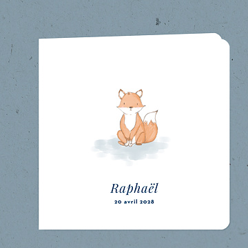 Faire-part Naissance Baby fox