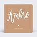 Faire part naissance Ambre