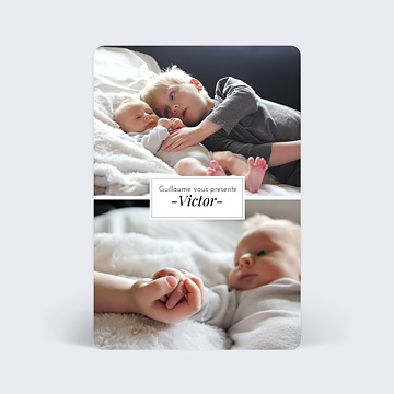 Faire-part de Naissance Virtuel Etiquette
