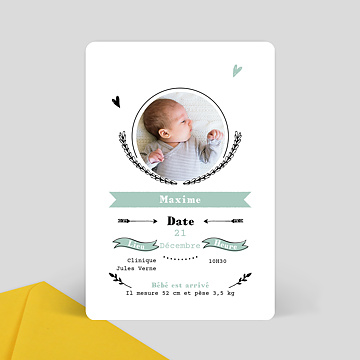 Faire-part de Naissance Virtuel Sunny Day