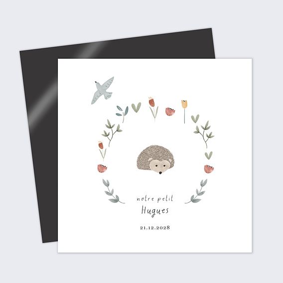 Faire part naissance Hérisson