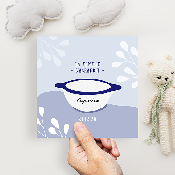 Faire-part Naissance Petit Bol