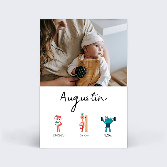 Faire part naissance Lilliputiens x Popcarte - certificat