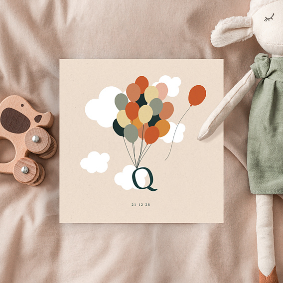 Faire part naissance Envolée Après 4