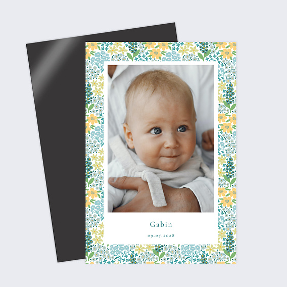 Faire part naissance Liberty Printemps