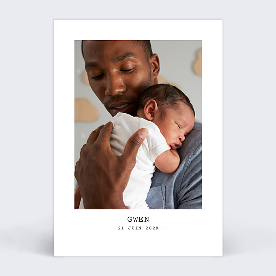 Faire-part Naissance Polaroid simple
