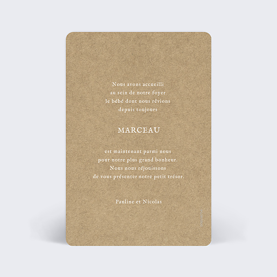 Faire-part Naissance Graphique chic