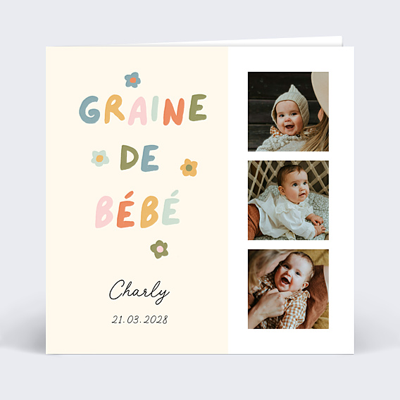 Faire-part Naissance Graine de Bébé