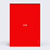 Faire-part Naissance Cœur Simple Rouge