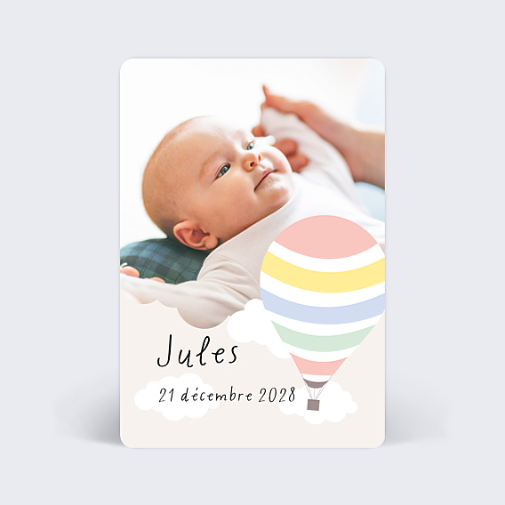 Faire-part Naissance Jolie Montgolfière