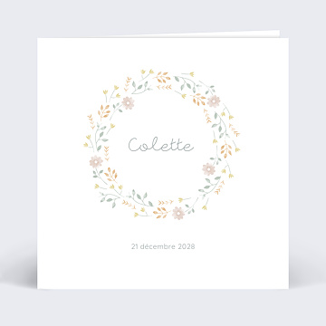 Faire-part de Naissance Virtuel Jardin Printannier