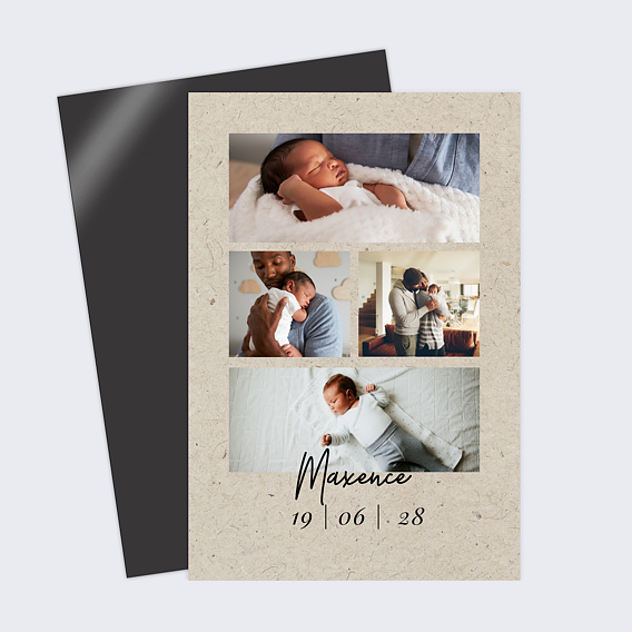 Faire part naissance Esprit Chiné IV