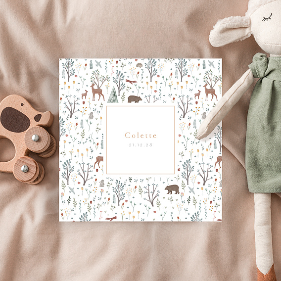 Faire part naissance Printemps Etiquette Après 4