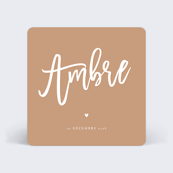 Faire part naissance Ambre