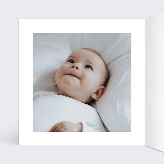 Faire part naissance Petit Tigre Intérieur Gauche