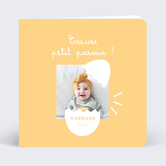 Faire-part Naissance Petit Poussin