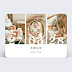 Faire part naissance Trois Photos Bébé