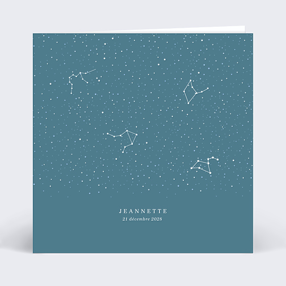 Faire part naissance Cosmos