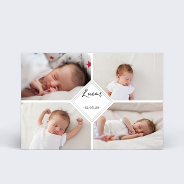 Faire-part de Naissance Virtuel Charme classique
