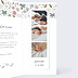 Faire part naissance Frise Fleurie Intérieur Droit