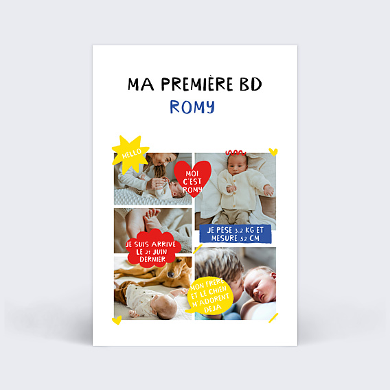 Faire-part Naissance BD de bébé
