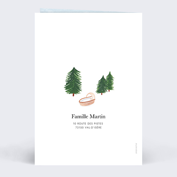 Faire-part Naissance Naissance à la montagne