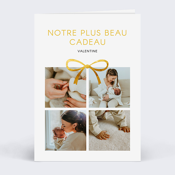 Faire part naissance Cadeau photo