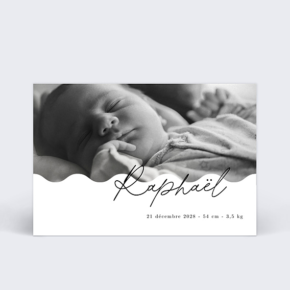 Faire-part Naissance Vaguelette