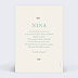 Faire part naissance Florale minimale Verso