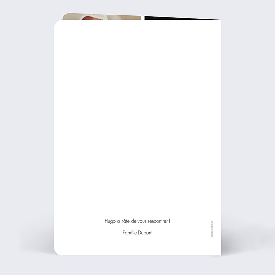 Faire part naissance Multi photo Original 2 Verso