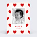 Faire-part Naissance Coeurs