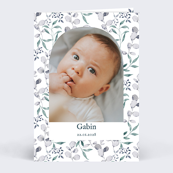 Faire-part Naissance Hiver aquarelle