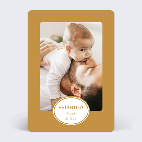 Faire part naissance Romantique Ambre