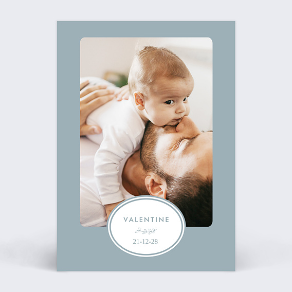 Faire part naissance Romantique Pastel