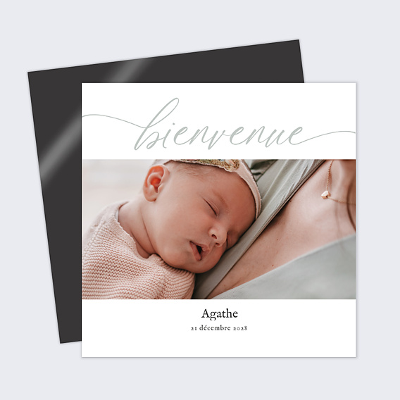 Faire part naissance Bienvenue Bébé