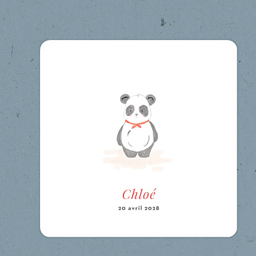 Faire-part Naissance Baby Panda