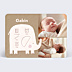 Faire-part Naissance Certificat Éléphant