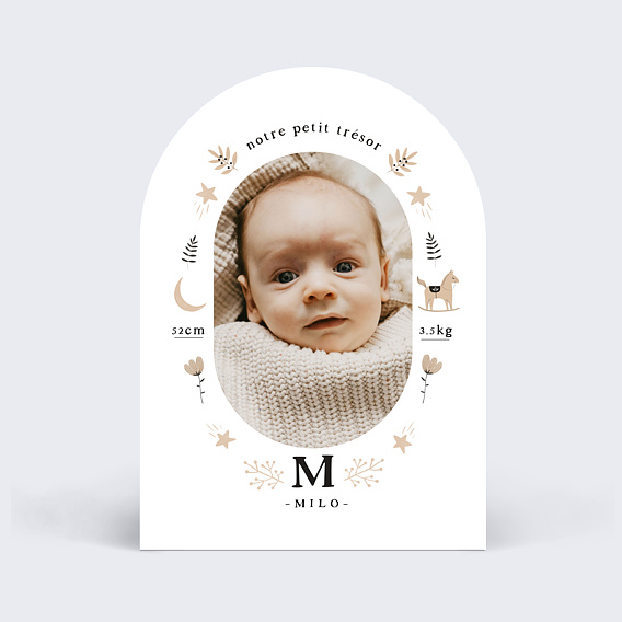 Faire part naissance Jouets terracotta
