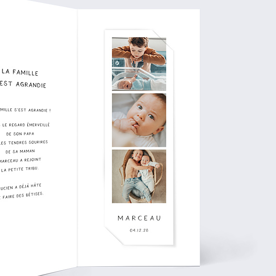 Faire-part Naissance Bébé d'Amour